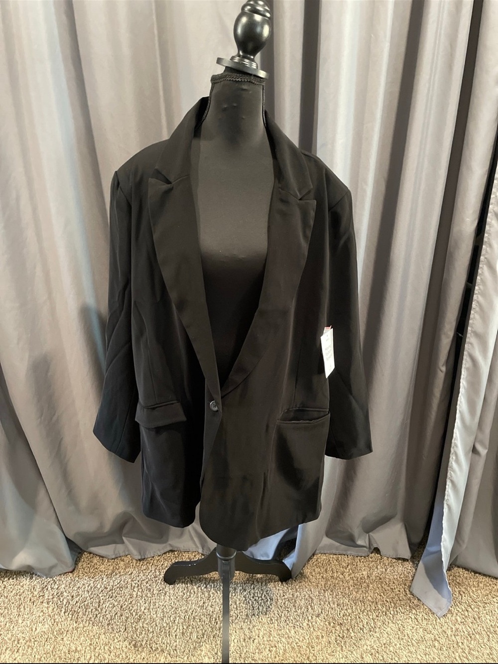 able clothing NWT Claire crêpe, black blazer size 3 XL
